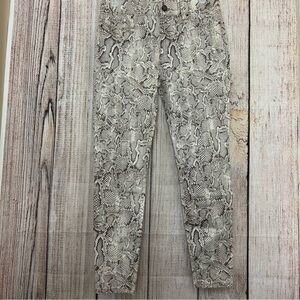 White House Black market Snake Print Skinny size 4P